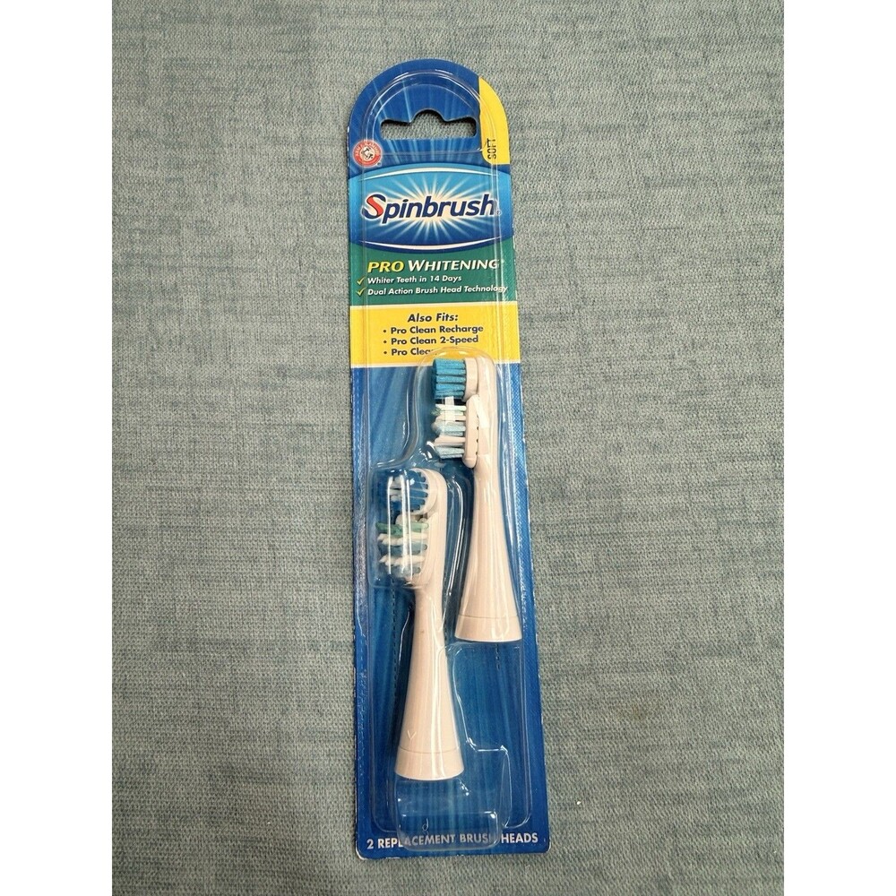 Arm & Hammer Spinbrush Pro Whitening Replacement Brush Heads Soft - Brand New